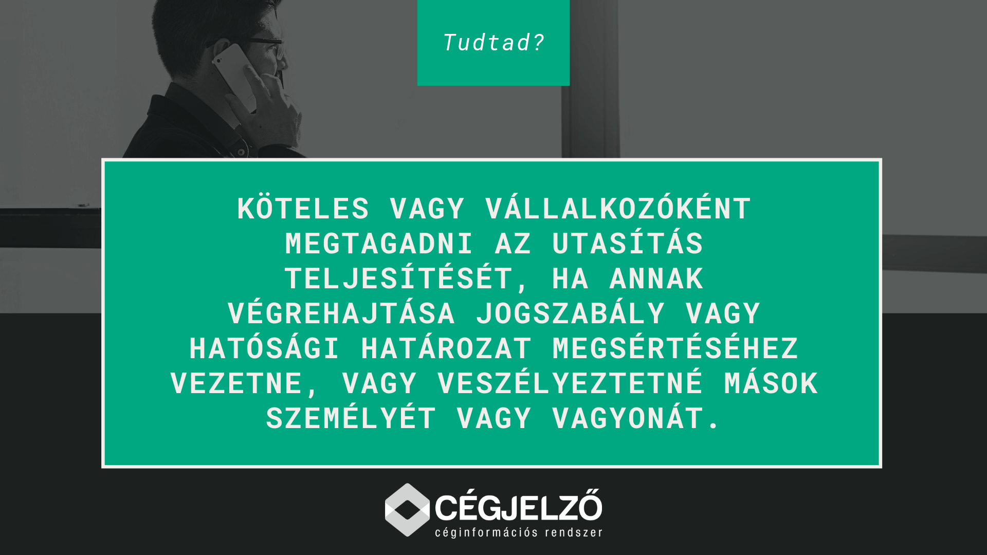 utasítás teljesítése vállalkozási szerződés esetén